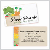 Lebensmittel Gemüse Koch Kochen Ernährung Visitenkarte