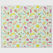 Lebensmittel Geschenkpapier (Flach)