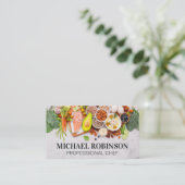 Lebensmittel in Tabelle | Kulinarisch Visitenkarte (Stehend Vorderseite)