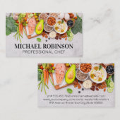 Lebensmittel in Tabelle | Kulinarisch Visitenkarte (Vorne/Hinten)