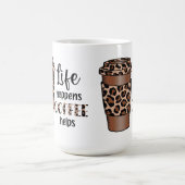 LEBENSMITTEL KAFFEE HELFEN LEOPARD PATTERN KAFFEETASSE (Mittel)