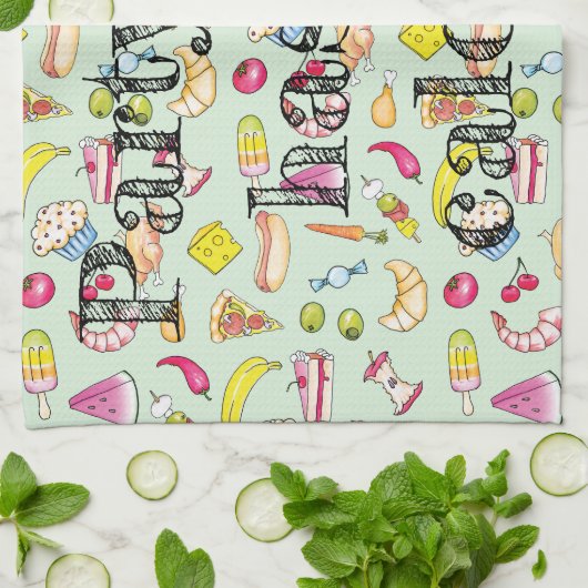 Lebensmittel Küchentuch (Gefaltet)