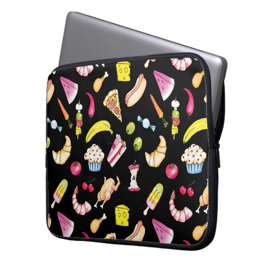 Lebensmittel Laptopschutzhülle (Vorderseite Links)