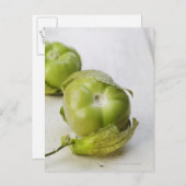 Lebensmittel, Lebensmittel und Getränke, Tomatillo Postkarte (Vorne/Hinten)