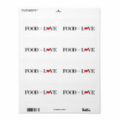 Lebensmittel = Liebe (Vorne)