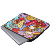 Lebensmittel Liebe Laptopschutzhülle (Vorne Knopf)
