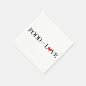 Lebensmittel = Liebe Serviette (Ecke)