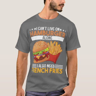 Lebensmittel Lifestyle Fleischiger Burger Food Lov T-Shirt