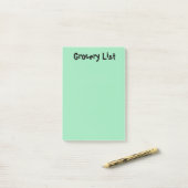 Lebensmittel-Liste Light Green Sticky Notizen (Auf Schreibtisch)