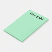 Lebensmittel-Liste Light Green Sticky Notizen (angewinkelt)