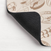 Lebensmittel Muster 3 Mousepad (Ecke)