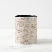 Lebensmittel Muster 3 Tasse (Zentrum)