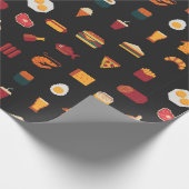 Lebensmittel nahtlos pixel art muster,gewebe textu geschenkpapier (Ecke)