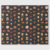 Lebensmittel nahtlos pixel art muster,gewebe textu geschenkpapier (Flach)