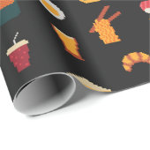 Lebensmittel nahtlos pixel art muster,gewebe textu geschenkpapier (Rolleneckpunkt)