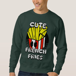 Lebensmittel, Niedliche französische Pommes Frites Sweatshirt