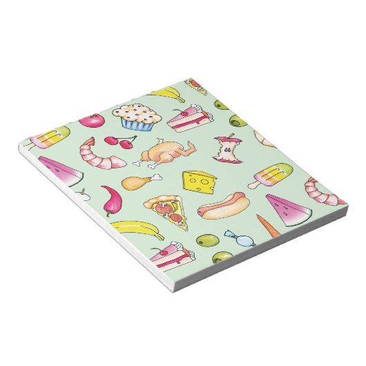 Lebensmittel Notizblock (angewinkelt)