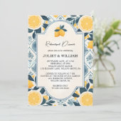 Lebensmittel Obst Limon Lemon Militärische Probe A Einladung (Stehend Vorderseite)