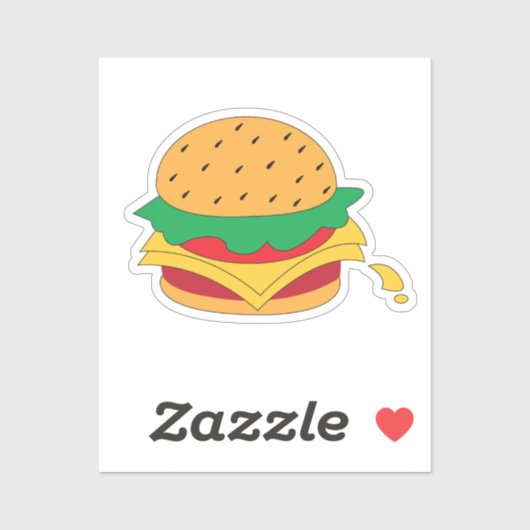 Lebensmittel ohne Diät Aufkleber (Blatt)