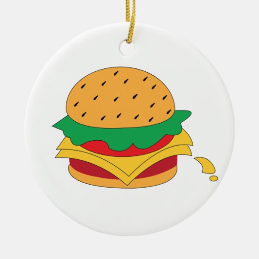 Lebensmittel ohne Diät Keramik Ornament (Vorne)