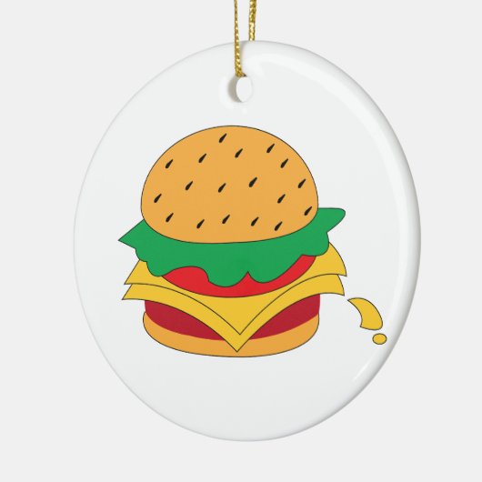 Lebensmittel ohne Diät Keramik Ornament (Links)