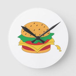 Lebensmittel ohne Diät Runde Wanduhr