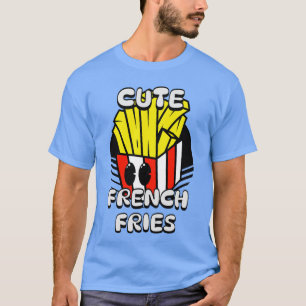 Lebensmittel, Süße Pommes Frites, Coole Frittentag T-Shirt