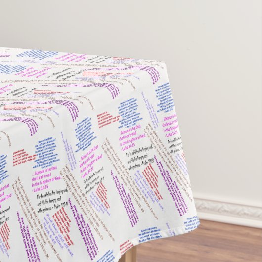 Lebensmittel und Erfüllung Tischdecke (Beispiel)