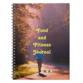 Lebensmittel und Fitness-Notebook Personalisiert J Notizblock (Vorderseite)