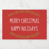 Lebensmittel und Getränke Mini-Liquor Flaschen Eti Alkoholflaschenetikett (Einzelnes Label)