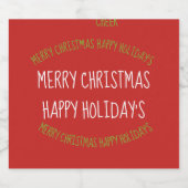 Lebensmittel und Getränke Sparkling Wein Flaschen Schaumweinetikett (Einzelnes Label)