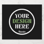 Lebensmittel- und Getränkebelag-Set Schaumweinetikett (Einzelnes Label)