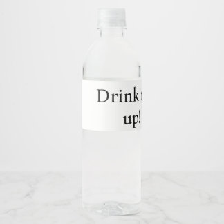 Lebensmittel- und Getränkebezeichnungssatz Wasserflaschenetikett