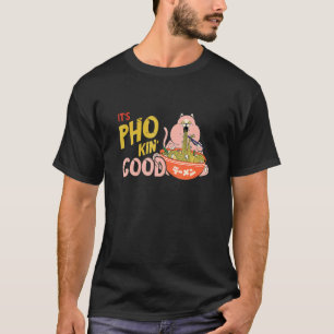 Lebensmittel-Witz-Katze-Pho-Schüssel Vietnamesisch T-Shirt