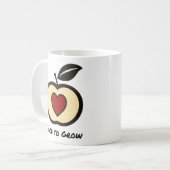 Lebensmittel zum Vergrößern Logo Rot & Schwarzer A Kaffeetasse (Vorderseite Links)