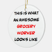 Lebensmittelarbeiter, phantastisch keramik ornament (Links)