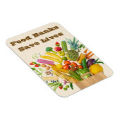 Lebensmittelbanken Rettete Leben Magnet (Rechte Seite)