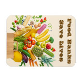 Lebensmittelbanken Rettete Leben Magnet (Horizontal)