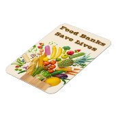 Lebensmittelbanken Rettete Leben Magnet (Linke Seite)