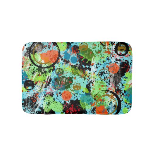 Lebensmittelbekämpfung Abstrakt Badematte (Vorderseite)