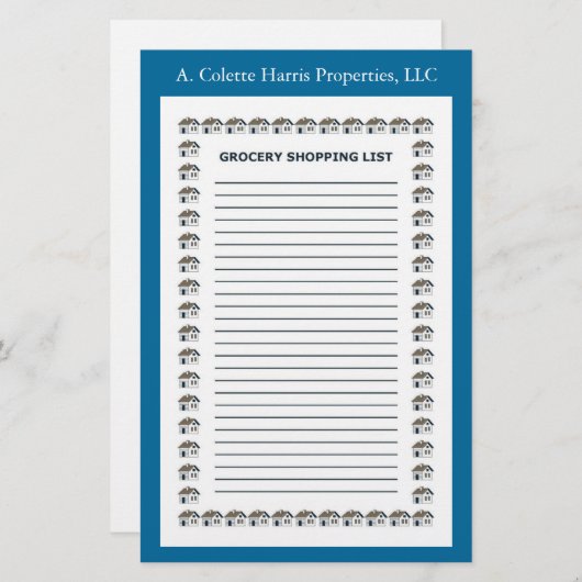 Lebensmittelbeschriftung - Design 2 Briefpapier (Vorne/Hinten)