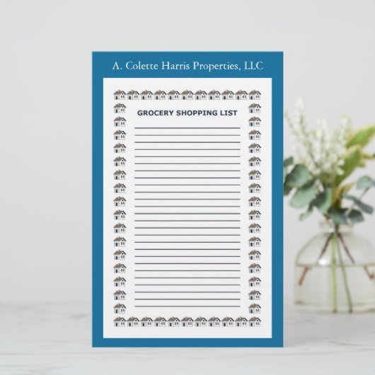 Lebensmittelbeschriftung - Design 2 Briefpapier (Stehend Vorderseite)