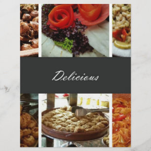 Lebensmittelcollage Flyer