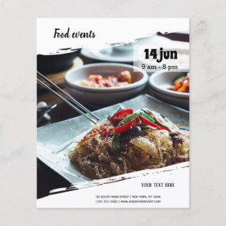 Lebensmittelereignis Flyer