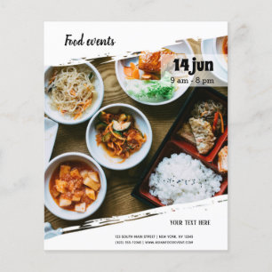 Lebensmittelereignis Flyer