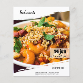 Lebensmittelereignis Flyer