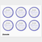 Lebensmitteletikett für Blaubeerkonserven oder Mar Runder Aufkleber (Blatt)