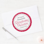 Lebensmitteletikett für runder Himbeere oder Marme Aufkleber (Umschlag)