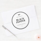 Lebensmitteletiketten, Etiketten für Gläser, Marki Runder Aufkleber (Umschlag)