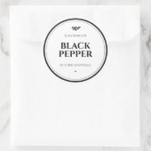 Lebensmitteletiketten, Etiketten für Gläser, Marki Runder Aufkleber (Tasche)